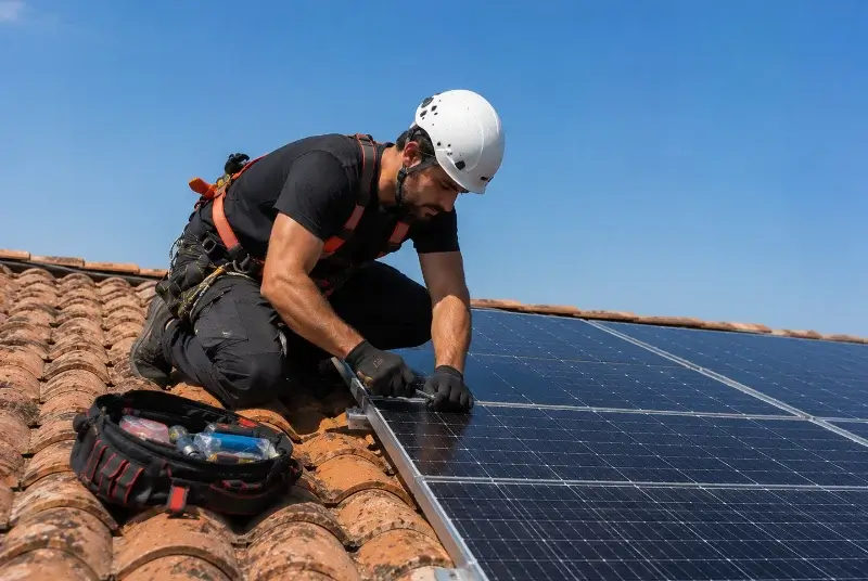 Maintenance et monitoring de panneaux solaires à la Rochénard